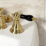 Duchess KB327AKL Three-Handle Vertical Spray Bidet Faucet with Brass Pop-Up, Brushed Brass