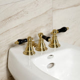 Duchess KB327AKL Three-Handle Vertical Spray Bidet Faucet with Brass Pop-Up, Brushed Brass