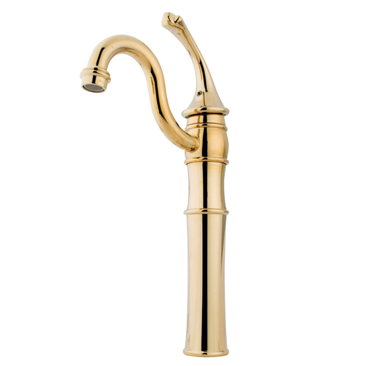 Georgian KB3422GL Single-Handle 1-Hole Deck Mount Vessel Faucet, Polished Brass