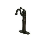 Victorian KB3425BL Single-Handle 1-Hole Deck Mount Vessel Faucet, Oil Rubbed Bronze