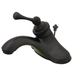 Vintage KB3545BL Single-Handle 3-Hole Deck Mount 4" Centerset Bathroom Faucet with Plastic Pop-Up, Oil Rubbed Bronze