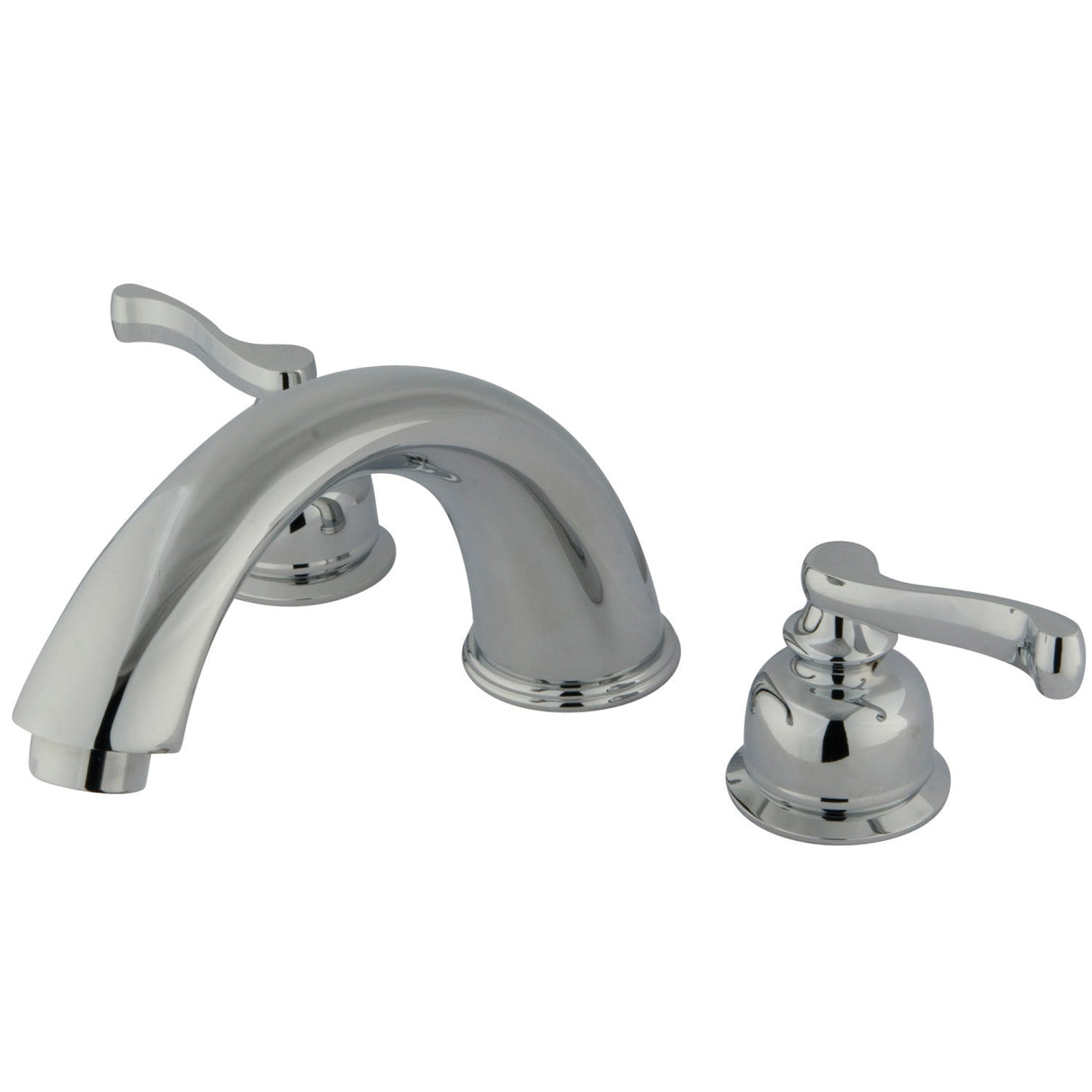 KB361FL Two-Handle 3-Hole Deck Mount Roman Tub Faucet, Polished Chrome