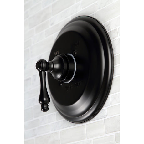 Restoration KB3630AL Single-Handle 3-Hole Wall Mount Tub and Shower Faucet, Matte Black