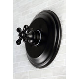 Restoration KB3630AX Single-Handle 3-Hole Wall Mount Tub and Shower Faucet, Matte Black