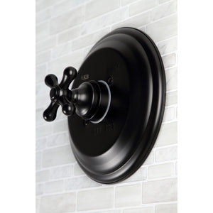 Restoration KB3630AX Single-Handle 3-Hole Wall Mount Tub and Shower Faucet, Matte Black