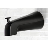 Restoration KB3630AX Single-Handle 3-Hole Wall Mount Tub and Shower Faucet, Matte Black
