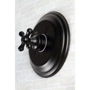 Restoration KB3630AXSO Single-Handle 2-Hole Wall Mount Shower Faucet, Matte Black