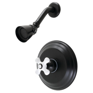 Restoration KB3630PXSO Single-Handle 2-Hole Wall Mount Shower Faucet, Matte Black