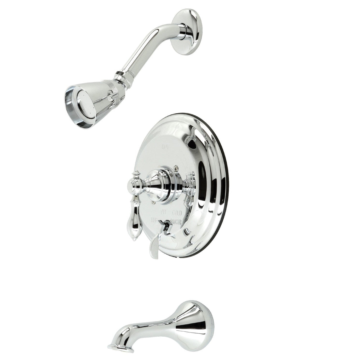 American Classic KB36310ACL Single-Handle 3-Hole Wall Mount Tub and Shower Faucet with Diverter, Polished Chrome