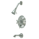 Restoration KB36310AX Single-Handle 3-Hole Wall Mount Tub and Shower Faucet, Polished Chrome