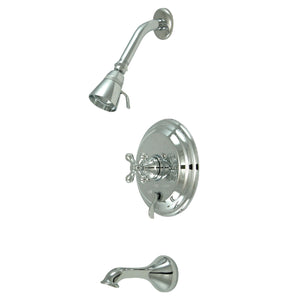 Restoration KB36310AX Single-Handle 3-Hole Wall Mount Tub and Shower Faucet, Polished Chrome
