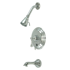 KB36310BL Single-Handle 3-Hole Wall Mount Tub and Shower Faucet, Polished Chrome