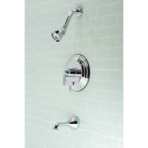 NuvoFusion KB36310NDL Wall Mount Tub and Shower Faucet, Polished Chrome