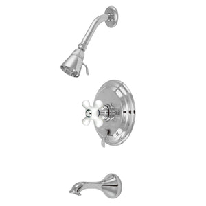 Restoration KB36310PX Single-Handle 3-Hole Wall Mount Tub and Shower Faucet, Polished Chrome