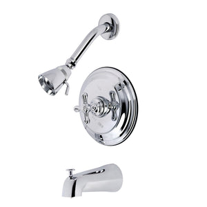 Restoration KB3631AX Single-Handle 3-Hole Wall Mount Tub and Shower Faucet, Polished Chrome