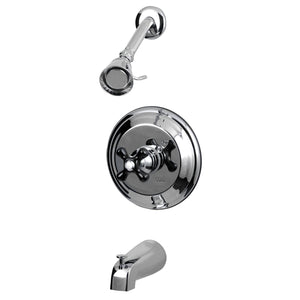 Duchess KB3631PKX Single-Handle 3-Hole Wall Mount Tub and Shower Faucet, Polished Chrome