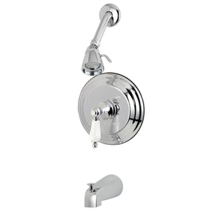 Restoration KB3631PL Single-Handle 3-Hole Wall Mount Tub and Shower Faucet, Polished Chrome