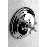 Restoration KB3631PXSO Single-Handle 2-Hole Wall Mount Shower Faucet, Polished Chrome