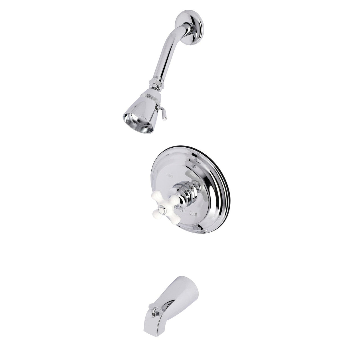 KB3631PXT Single-Handle 3-Hole Wall Mount Tub and Shower Faucet Trim Only, Polished Chrome