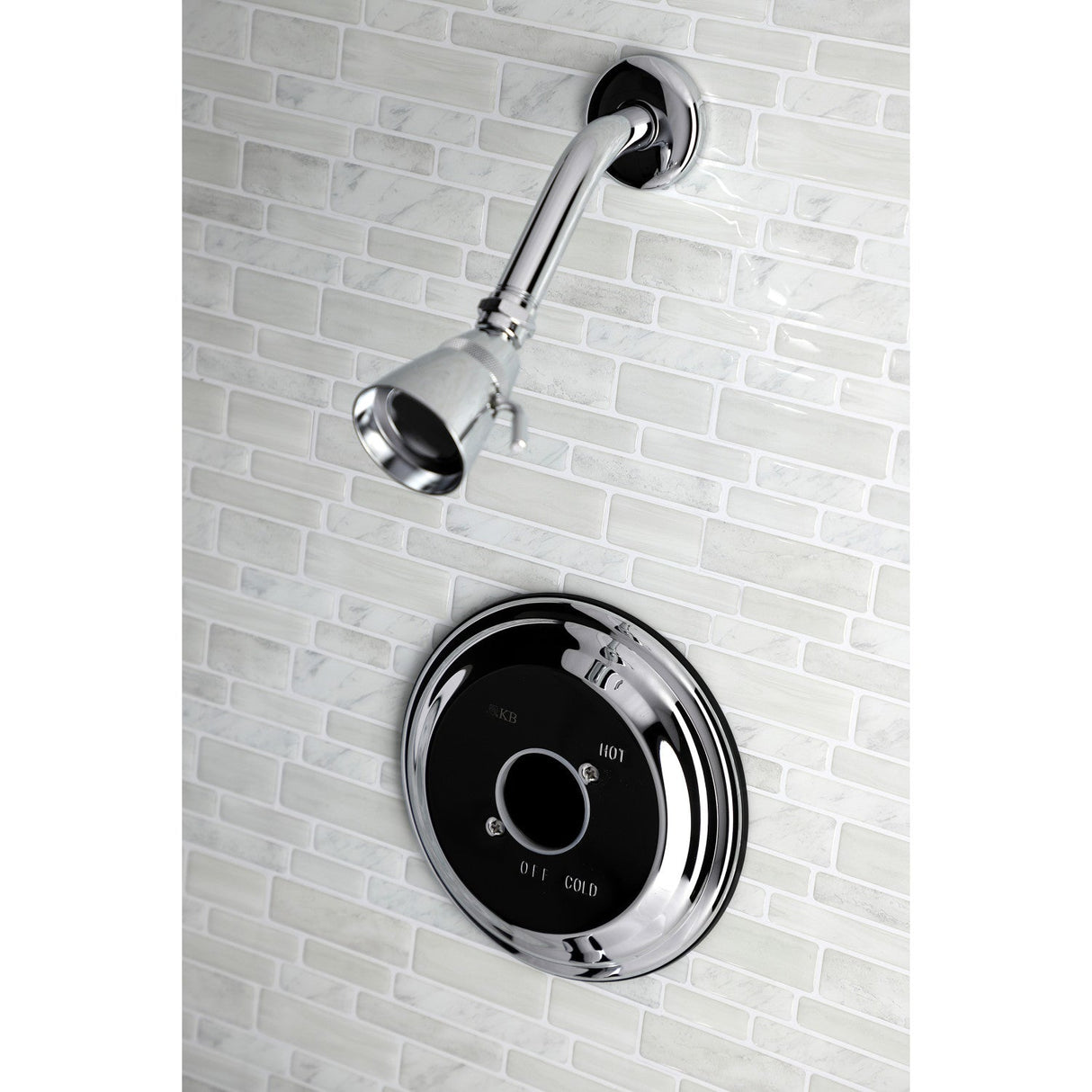 KB3631TSLH 2-Hole Wall Mount Shower Faucet Trim Only without Handle, Polished Chrome