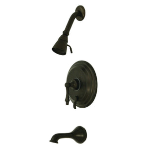 Restoration KB36350AL Single-Handle 3-Hole Wall Mount Tub and Shower Faucet, Oil Rubbed Bronze