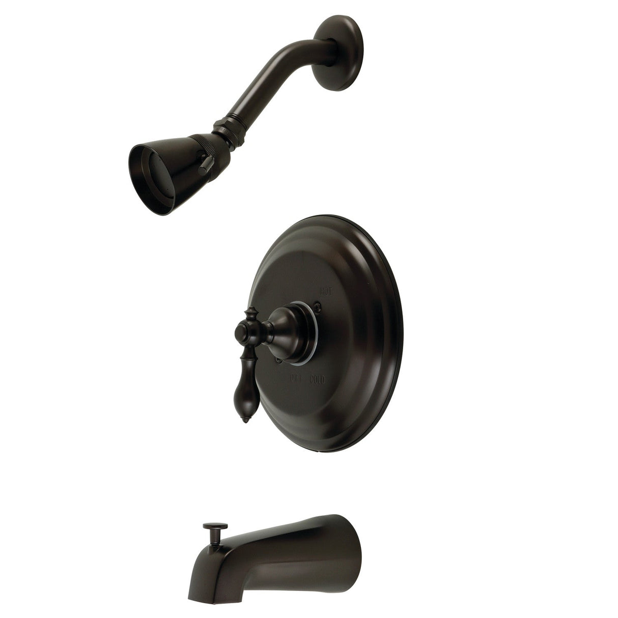 American Classic KB3635ACL Single-Handle 3-Hole Wall Mount Tub and Shower Faucet, Oil Rubbed Bronze