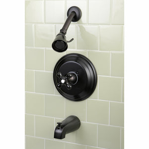 Duchess KB3635PKL Single-Handle 3-Hole Wall Mount Tub and Shower Faucet, Oil Rubbed Bronze