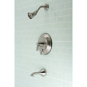 NuvoFusion KB36380NDL Wall Mount Tub and Shower Faucet, Brushed Nickel