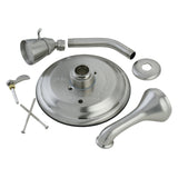 KB36380TLH 3-Hole Wall Mount Tub and Shower Faucet Trim Only without Handle, Brushed Nickel