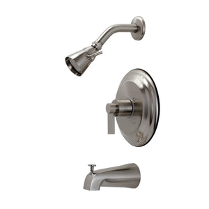 NuvoFusion KB3638NDL Wall Mount Tub and Shower Faucet, Brushed Nickel