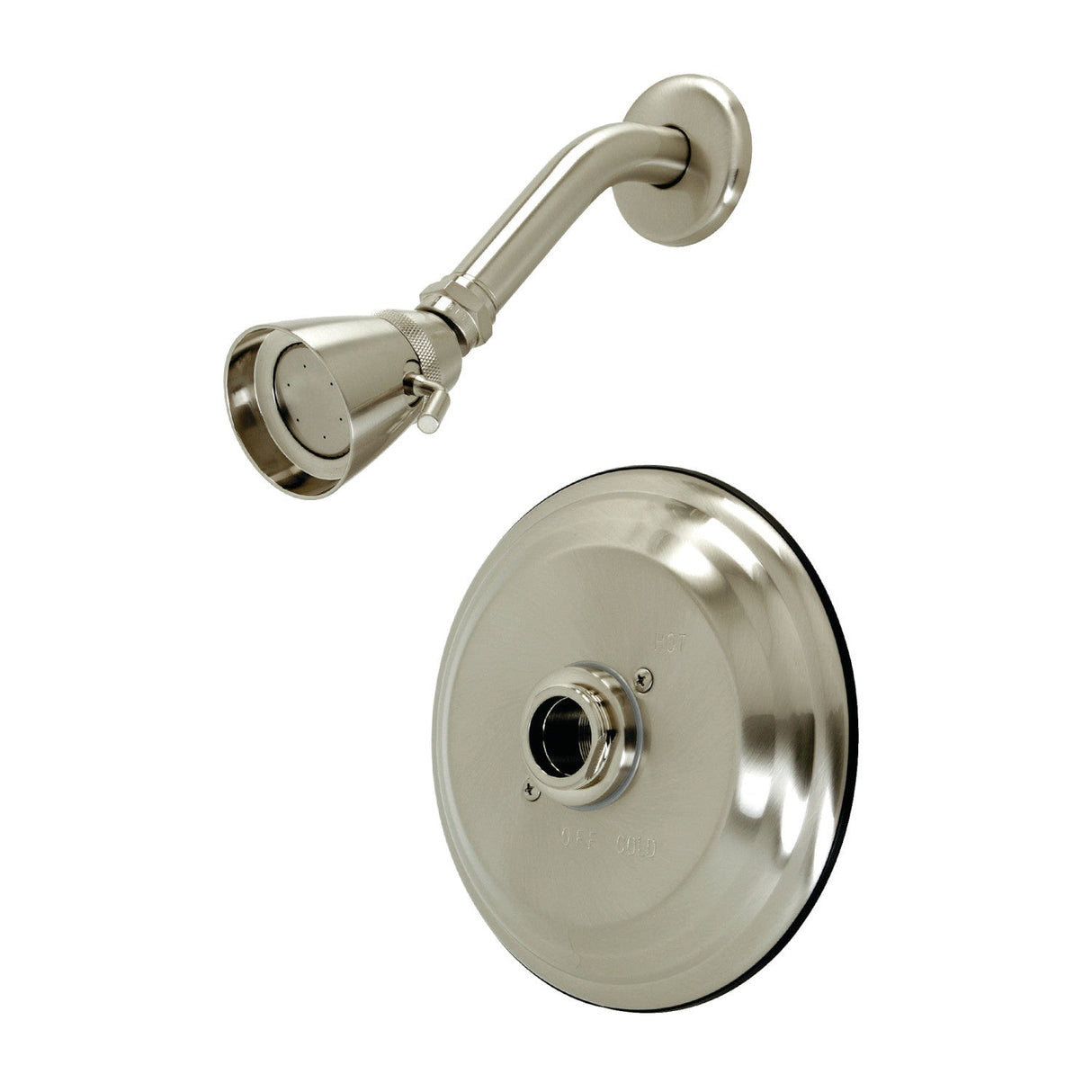 KB3638TSLH 2-Hole Wall Mount Shower Faucet Trim Only without Handle, Brushed Nickel