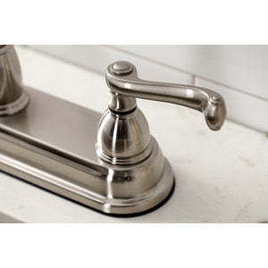 KB3748FL Two-Handle 3-Hole Deck Mount 8" Centerset Kitchen Faucet, Brushed Nickel