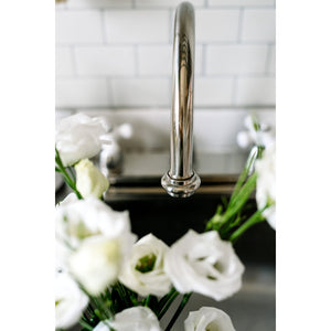 Restoration KB3748PX Two-Handle 3-Hole Deck Mount 8" Centerset Kitchen Faucet, Brushed Nickel