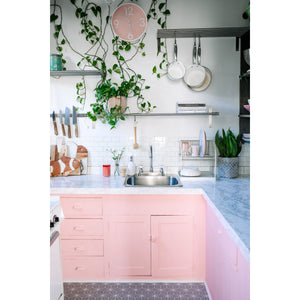 Restoration KB3748PX Two-Handle 3-Hole Deck Mount 8" Centerset Kitchen Faucet, Brushed Nickel