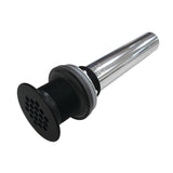 Trimscape KB4000MB Brass Grid Bathroom Sink Drain without Overflow, 17 Gauge, Matte Black