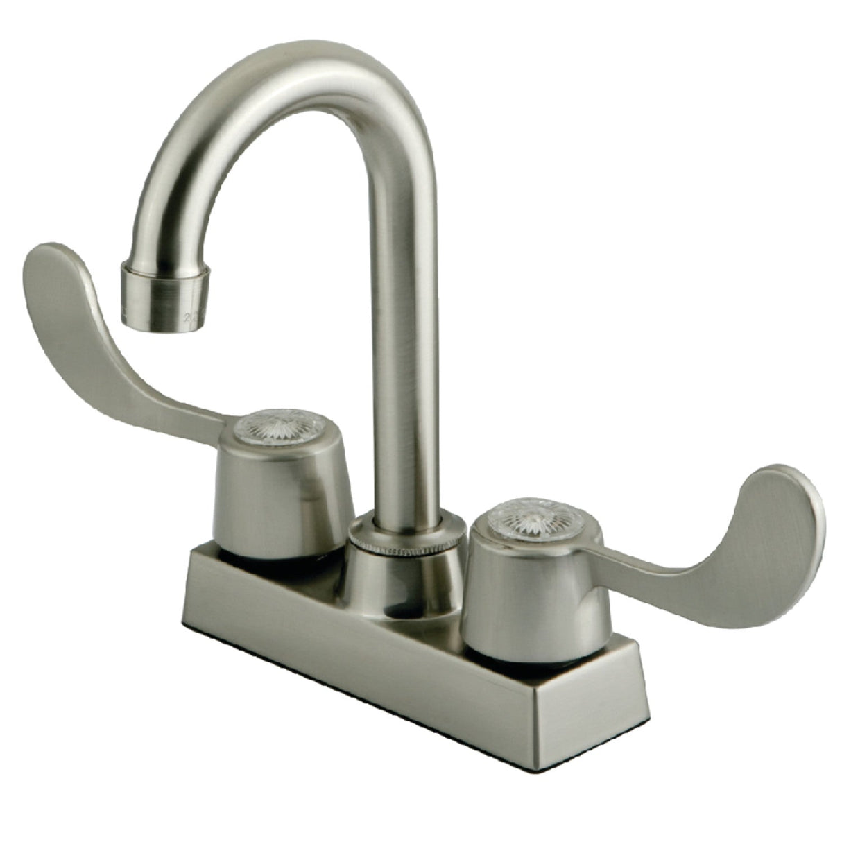 Vista KB451SN Two-Handle 2-Hole Deck Mount Bar Faucet, Brushed Nickel