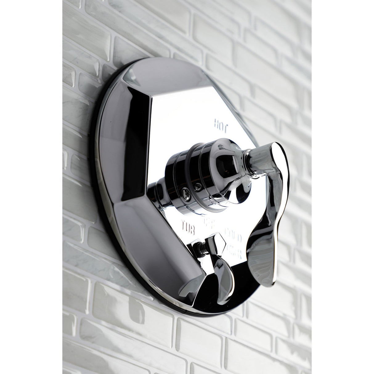 KB46310DFL Single-Handle 3-Hole Wall Mount Tub and Shower Faucet, Polished Chrome