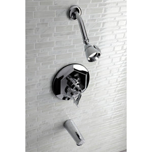 KB46310DFL Single-Handle 3-Hole Wall Mount Tub and Shower Faucet, Polished Chrome