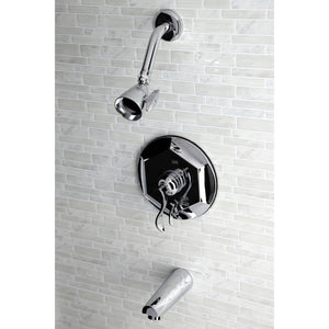 KB46310DFL Single-Handle 3-Hole Wall Mount Tub and Shower Faucet, Polished Chrome