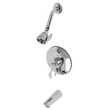 KB46310DFL Single-Handle 3-Hole Wall Mount Tub and Shower Faucet, Polished Chrome