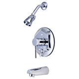 Concord KB46310DL Single-Handle 3-Hole Wall Mount Tub and Shower Faucet, Polished Chrome