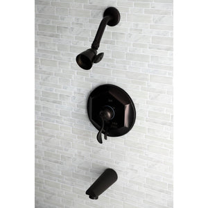 KB46350DFL Single-Handle 3-Hole Wall Mount Tub and Shower Faucet, Oil Rubbed Bronze