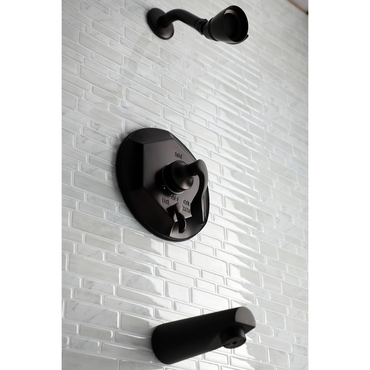 KB46350DFL Single-Handle 3-Hole Wall Mount Tub and Shower Faucet, Oil Rubbed Bronze