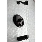 KB46350DFL Single-Handle 3-Hole Wall Mount Tub and Shower Faucet, Oil Rubbed Bronze