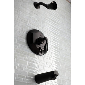 KB46350DFL Single-Handle 3-Hole Wall Mount Tub and Shower Faucet, Oil Rubbed Bronze