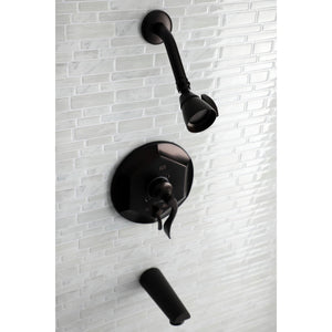 KB46350DFL Single-Handle 3-Hole Wall Mount Tub and Shower Faucet, Oil Rubbed Bronze