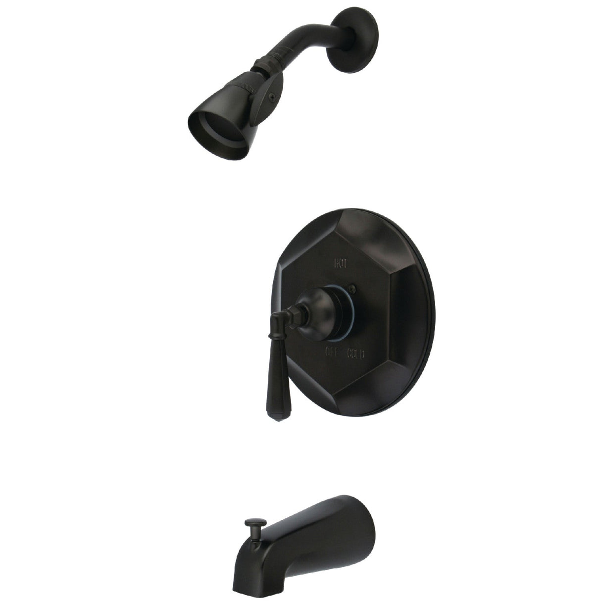 Metropolitan KB4635HL Single-Handle 3-Hole Wall Mount Tub and Shower Faucet, Oil Rubbed Bronze