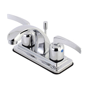 Centurion KB4641EFL Two-Handle 3-Hole Deck Mount 4" Centerset Bathroom Faucet with Plastic Pop-Up, Polished Chrome