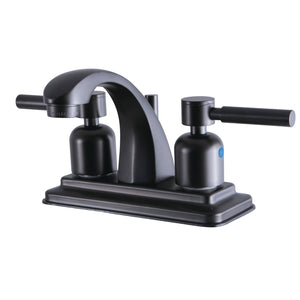 Concord KB4645DL Two-Handle 3-Hole Deck Mount 4" Centerset Bathroom Faucet with Plastic Pop-Up, Oil Rubbed Bronze
