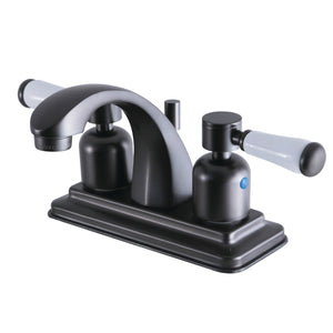 Paris KB4645DPL Two-Handle 3-Hole Deck Mount 4" Centerset Bathroom Faucet with Plastic Pop-Up, Oil Rubbed Bronze